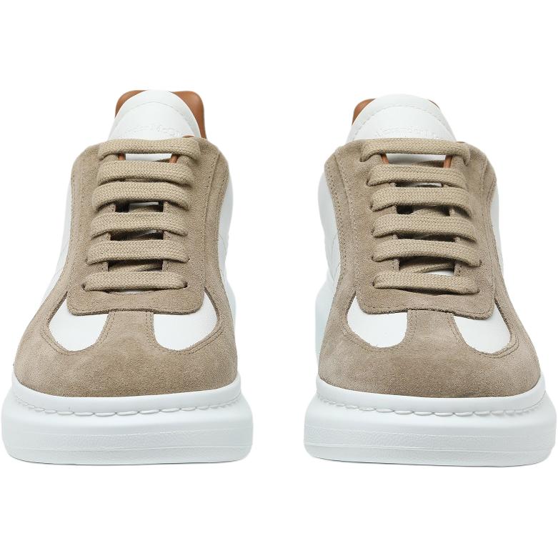 Alexander McQueen Оверсайз кроссовки лоу-топ повседневная обувь мужские white brown black — фото 4