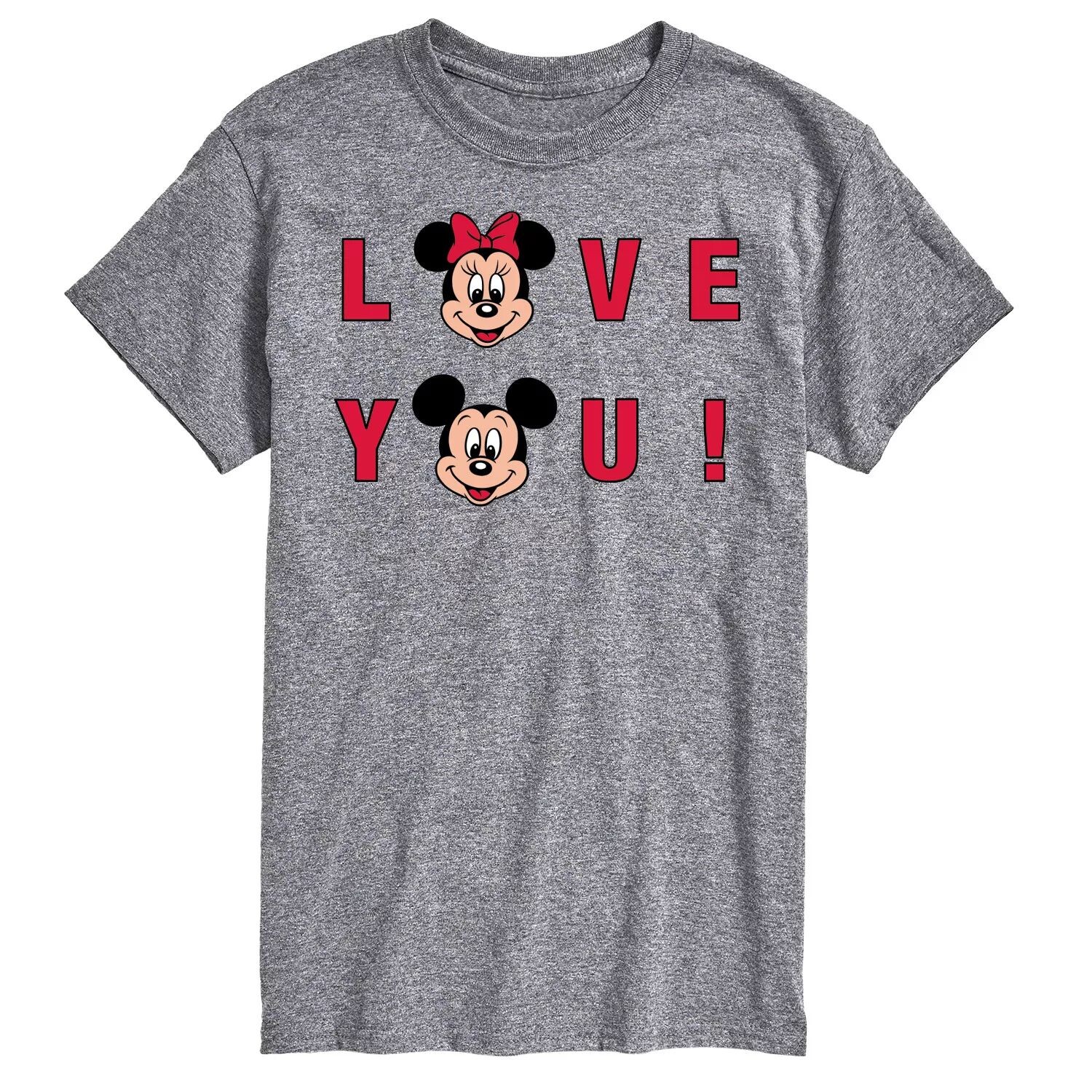 

Футболка Big & Tall Disney Love You License, серый