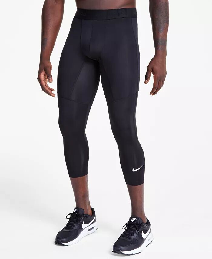

Мужские тайтсы для фитнеса Dri-FIT длиной 3/4 Nike, черный