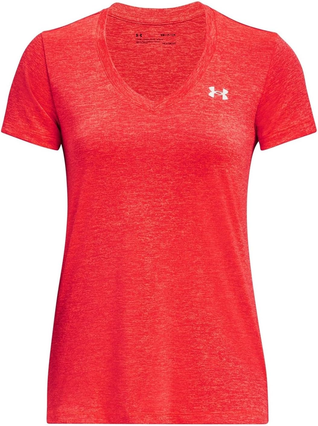 

Under Armour женская футболка Tech V-Neck Twist с коротким рукавом, (629) Beta/Pomegranate/Metallic Silver, Красный, Under Armour женская футболка Tech V-Neck Twist с коротким рукавом, (629) Beta/Pomegranate/Metallic Silver