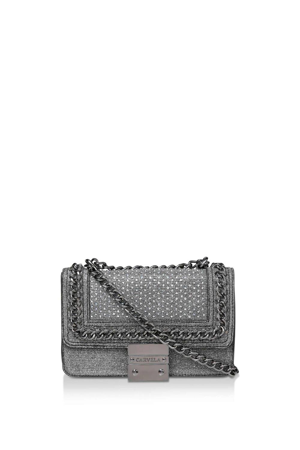 

Тканевая сумка Mini Bailey через плечо Carvela, серый