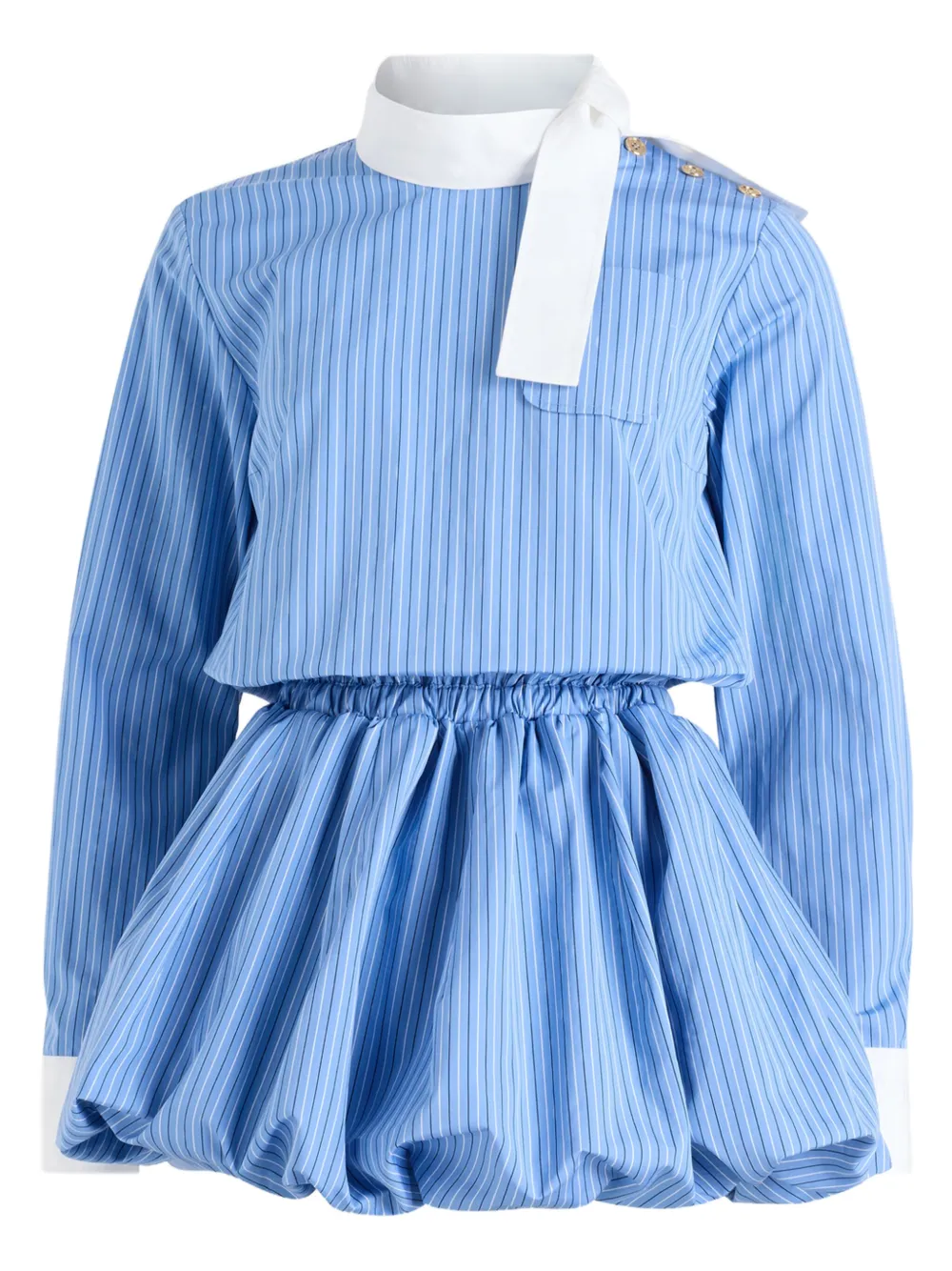 

Пышное платье в полоску PATOU, синий