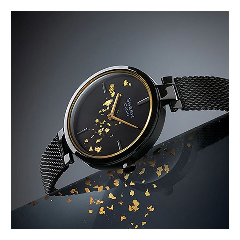 

Часы Casio Sheen Analog Watch 'Black Gold', черный