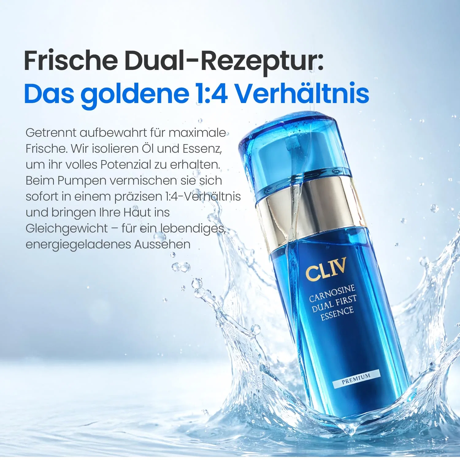 Эссенция Cliv — Для лица Carnosine Dual First Essence с карнозином, ретинолом и пептидами, 100 мл — фото 3