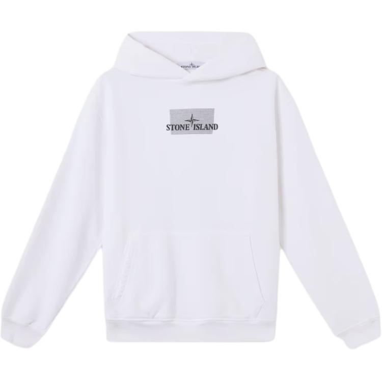 

Худи с логотипом STONE ISLAND, белый