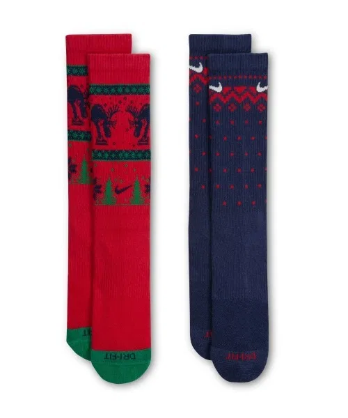Носки NIKE Everyday Plus Cushioned Winter Wonderland Crew Socks (2 пары) — фото 2