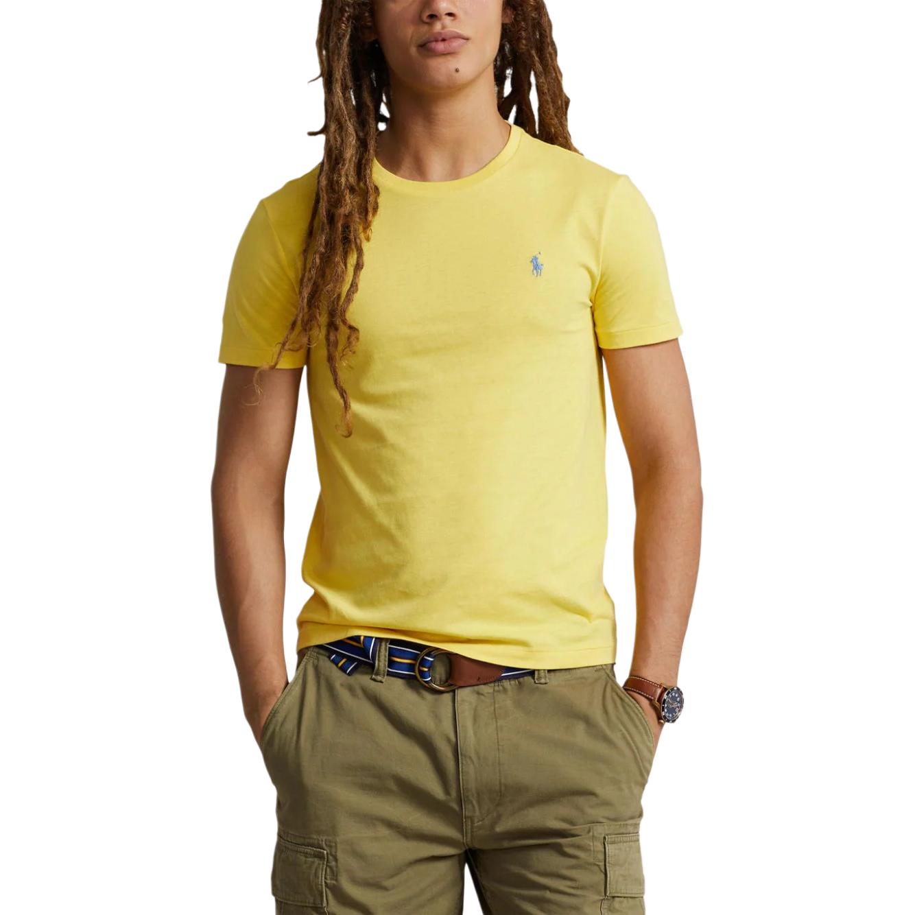 Футболка Polo Pony Cotton Polo Ralph Lauren, желтая — фото 4