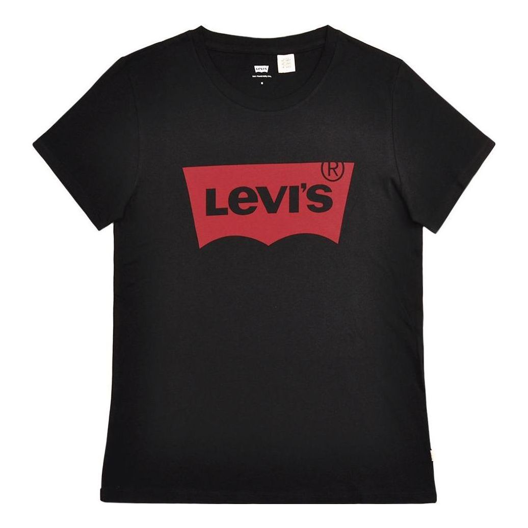

Футболка Levis Logo Printing Round Neck Short Sleeve Black T-Shirt 17369-0201, черный