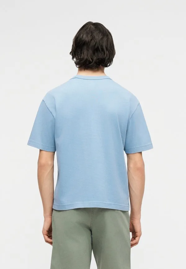 Мягкая укороченная базовая футболка Gap, Blue — фото 3