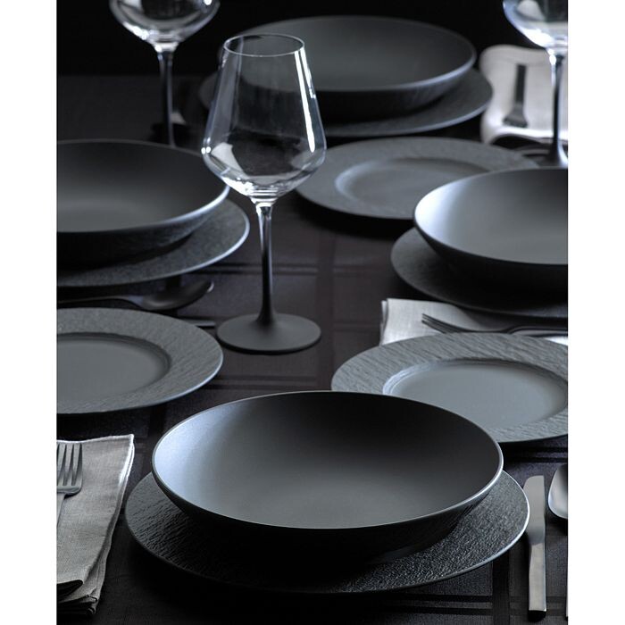 

Набор столовой посуды Villeroy & Boch Manufacture Rock из 12 предметов, черный