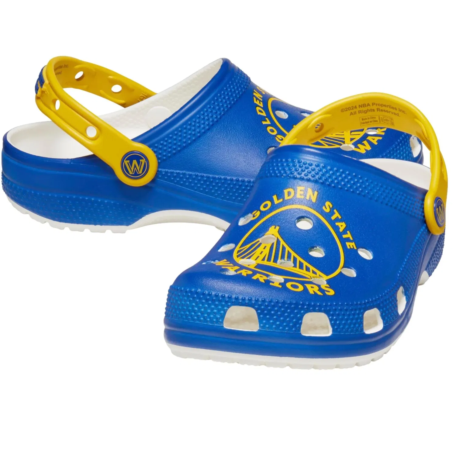 Мужские сабо Crocs NBA Classic Clogs Golden State Warriors, синие — фото 2
