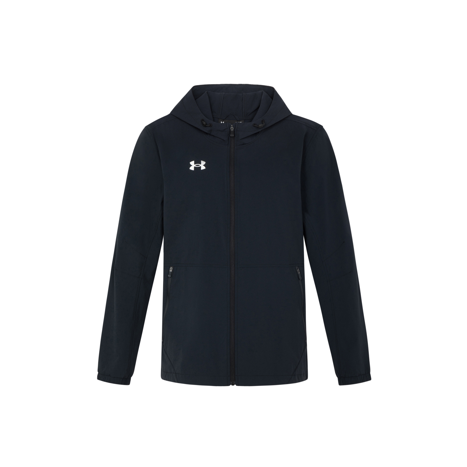 

Under Armour Куртка Porter, унисекс, однотонная, черная, минималистичный базовый стиль