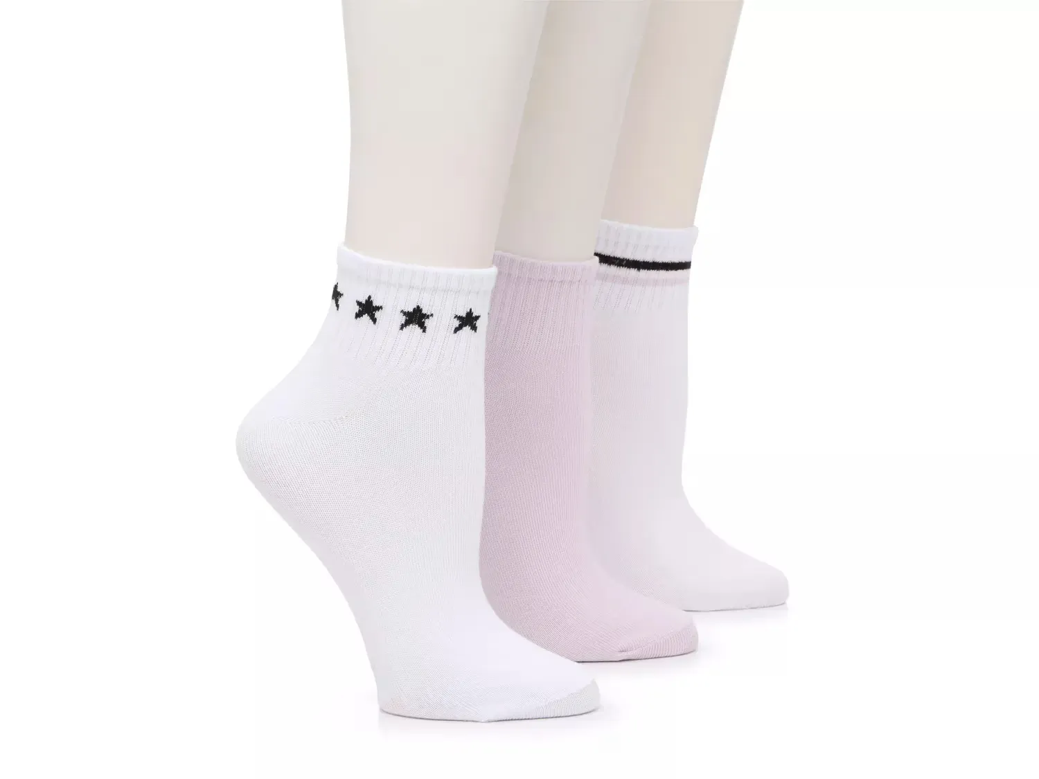 

Носки низкие Stars & Stripes - набор из 3 пар Steve Madden, White/Lilac