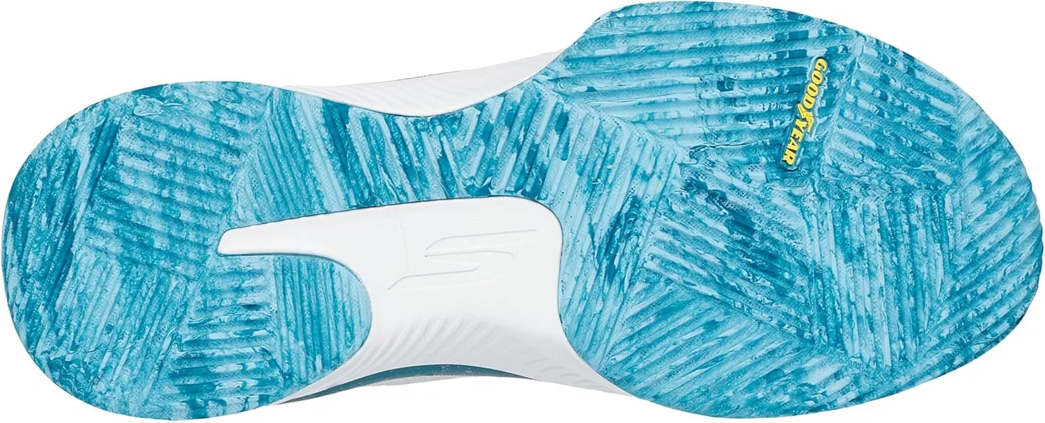 Кроссовки для тенниса Skechers, White/Turquoise/Purple — фото 2