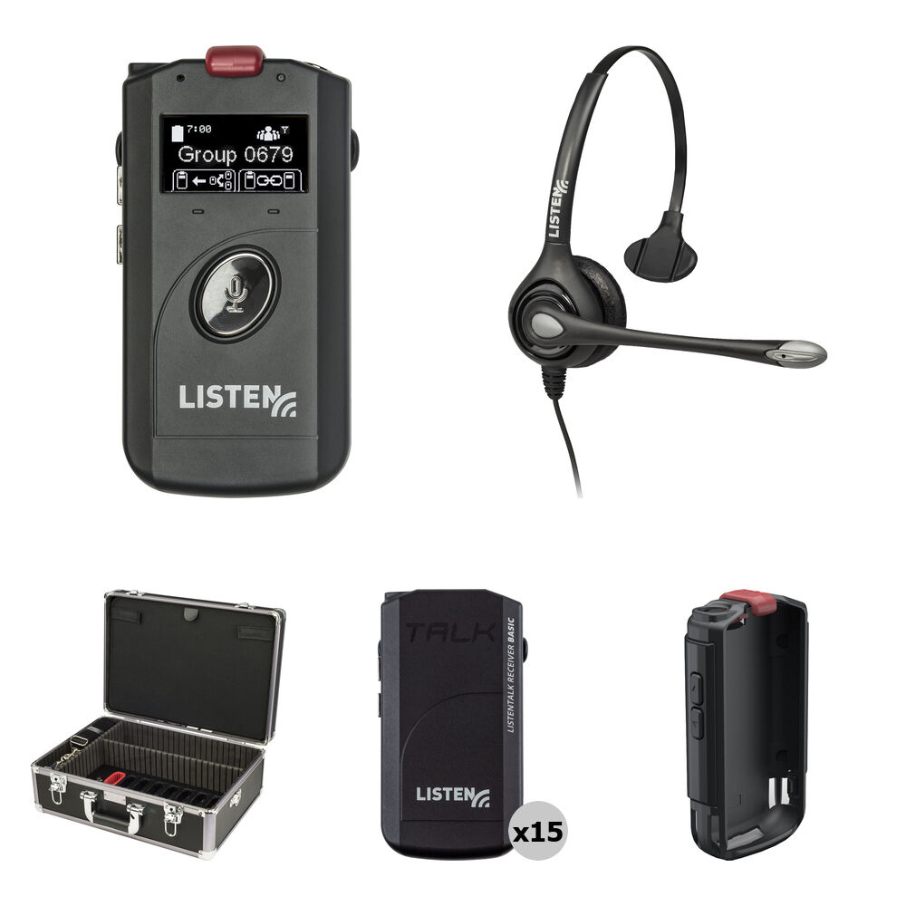 

Listen Technologies ListenTALK Transceiver Kit with Headset,
