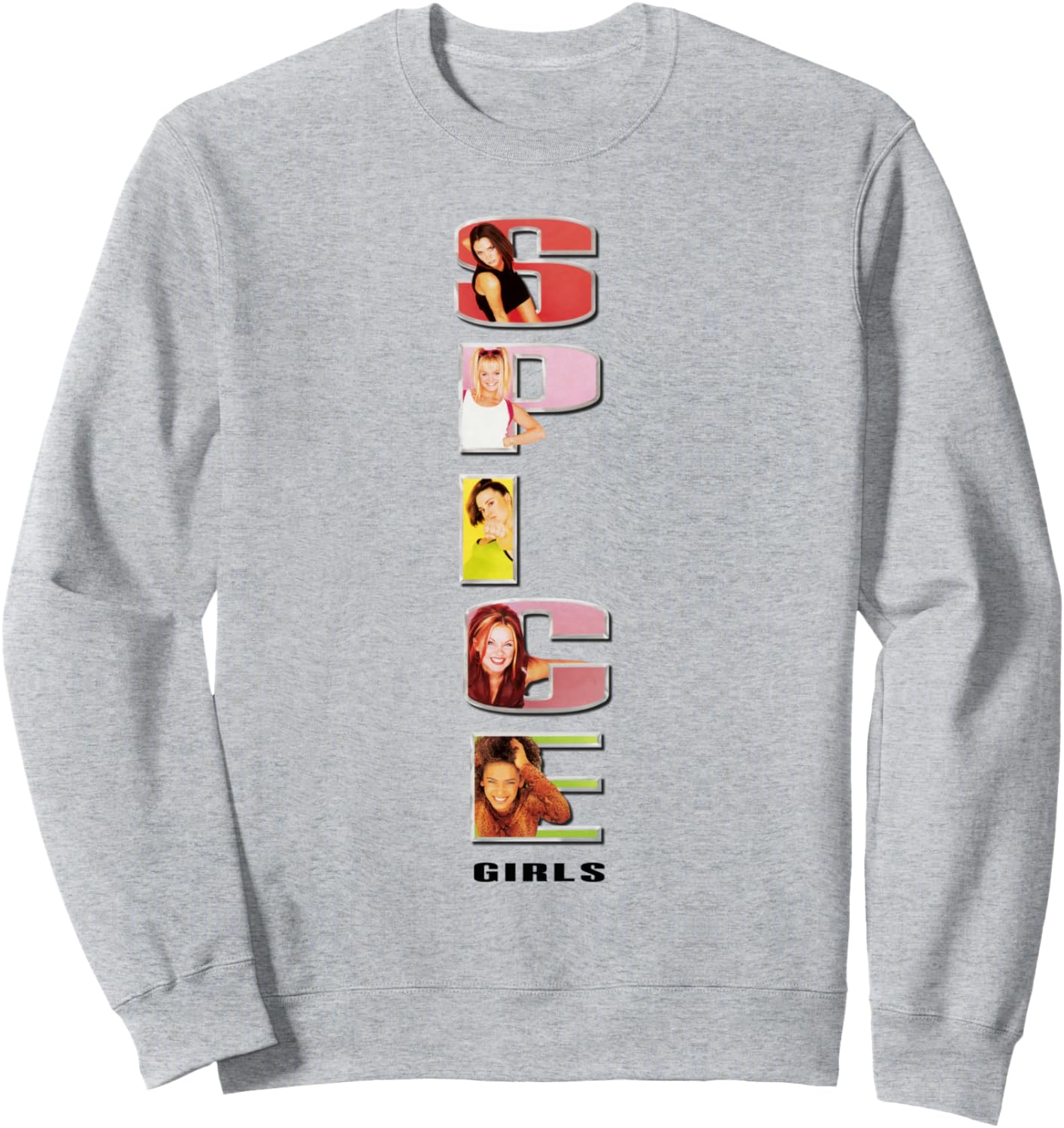 

Официальная толстовка Spice Girls с логотипом Stack, серая, Серый, Официальная толстовка Spice Girls с логотипом Stack, серая