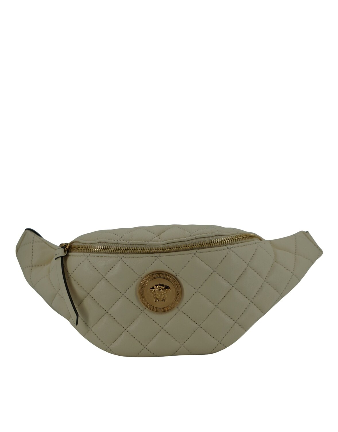 

Versace Элегантная женская сумка из кожи ягненка, белый