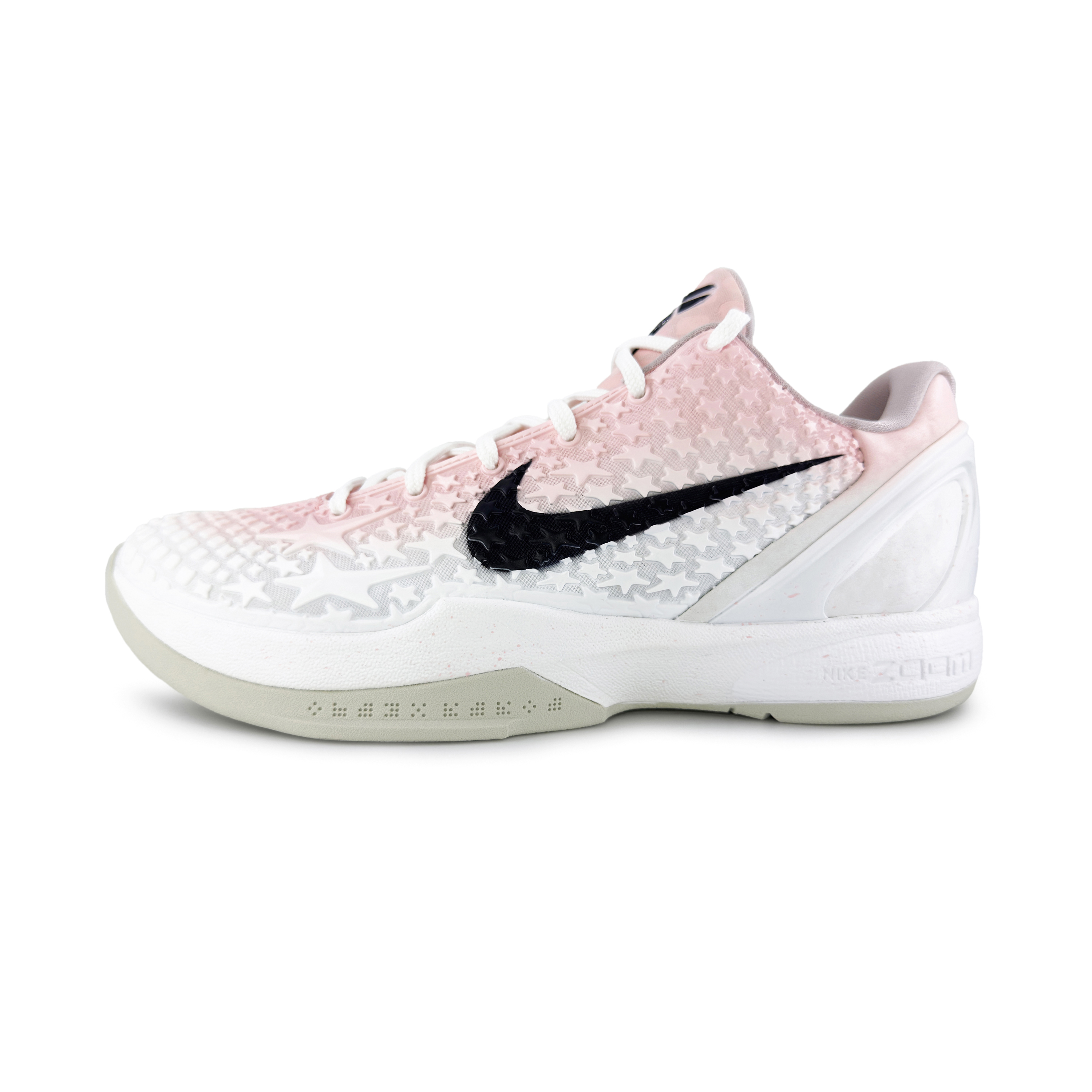 

Nike Баскетбольные кроссовки Zoom Kobe 6 "All Star 2.0" с амортизацией, износостойкие, низкие, мужские, белые, розовые