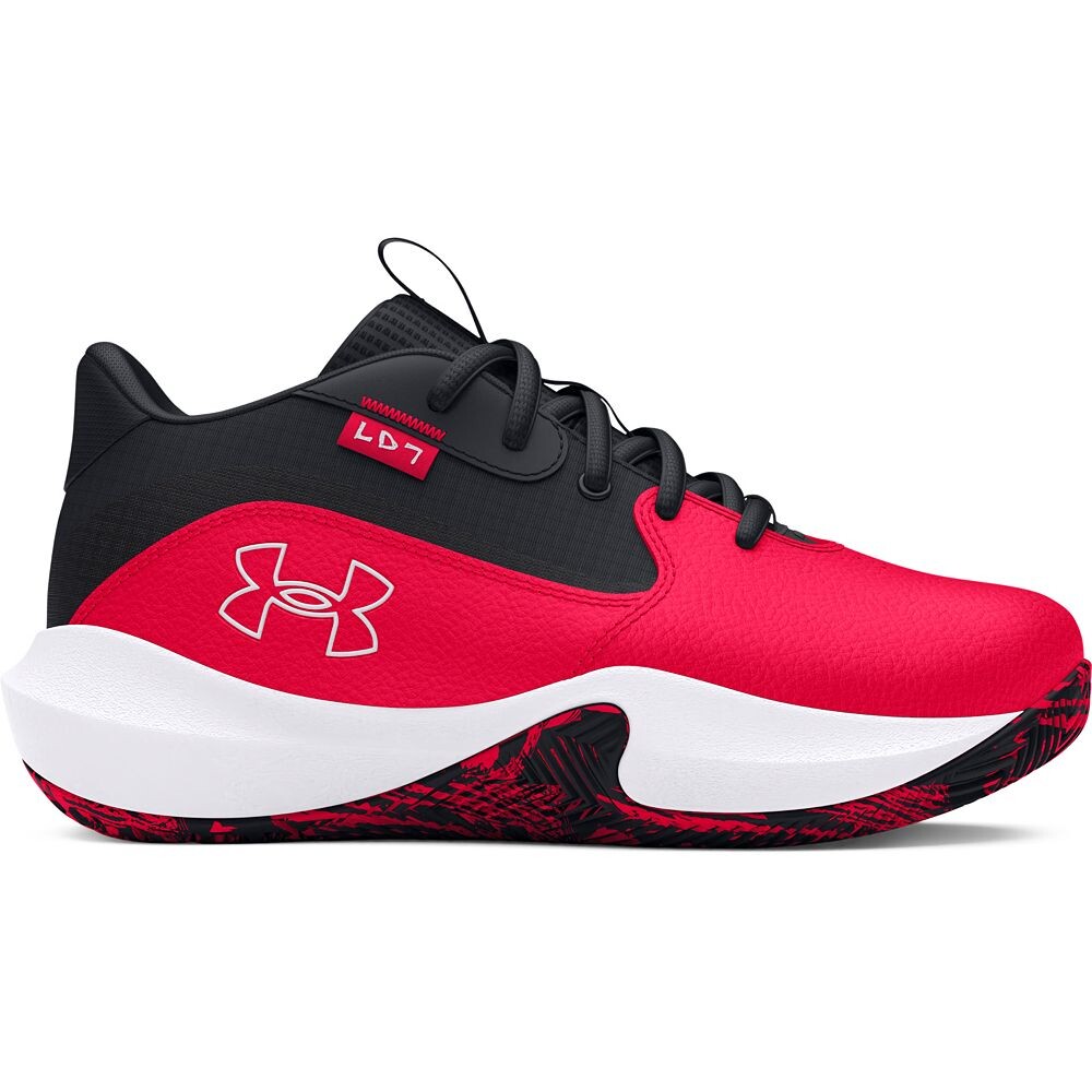 

Детские баскетбольные кроссовки Under Armour Lockdown 7, цвет Red Black White