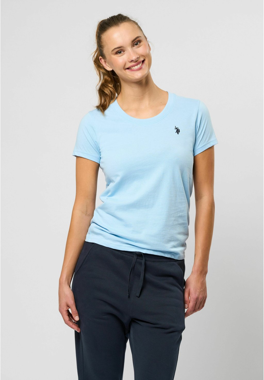 

Базовая футболка AMY U.S. Polo Assn., светло-голубой