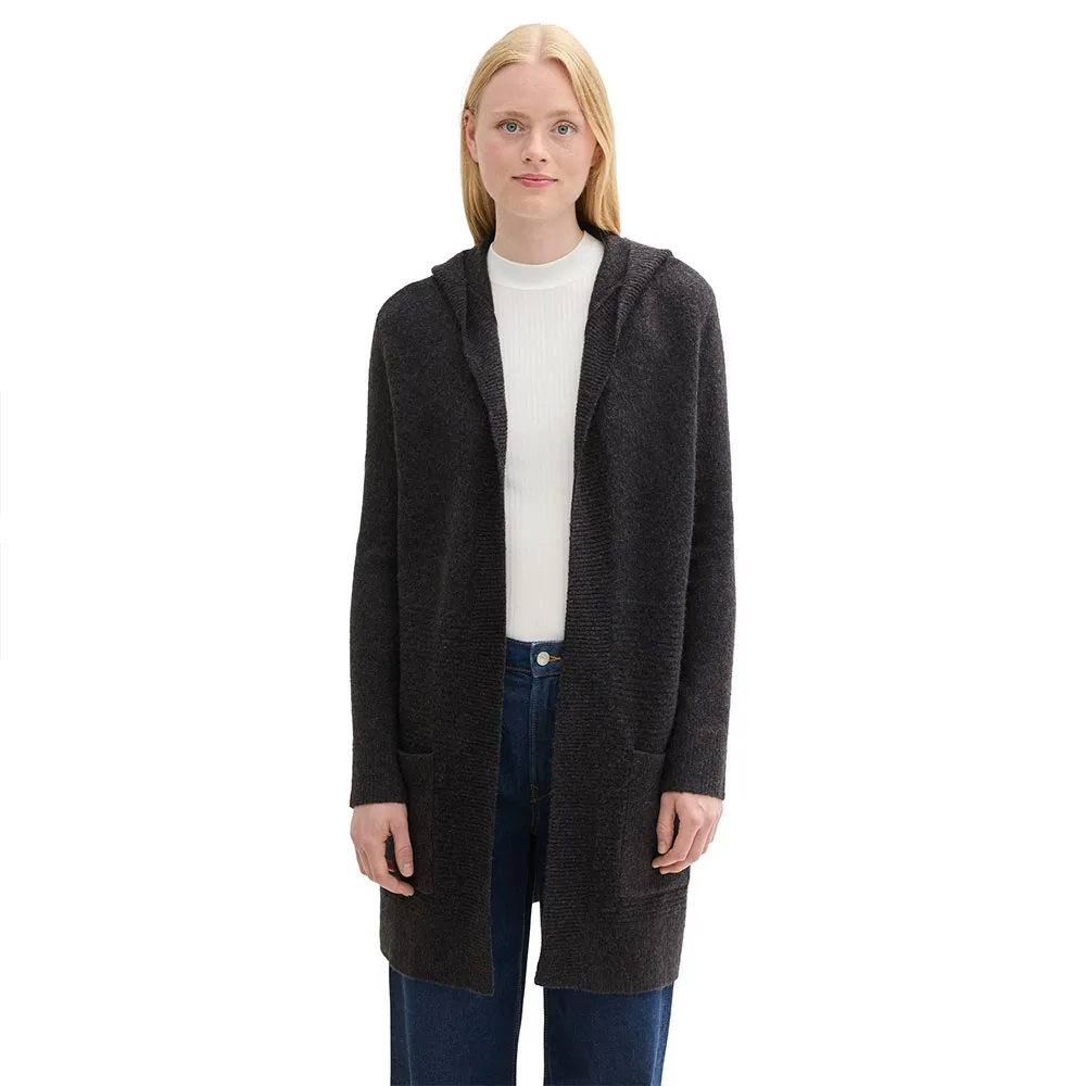 

Свитер Tom Tailor Knit Hood cardigan, черный