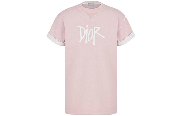 

Ежеквартальные новинки Футболка мужская розовая Dior, розовый