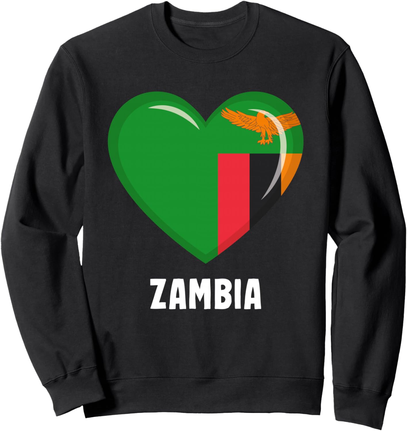 

Футболка с изображением флага Замбии Zambia Flag Clothing, черный