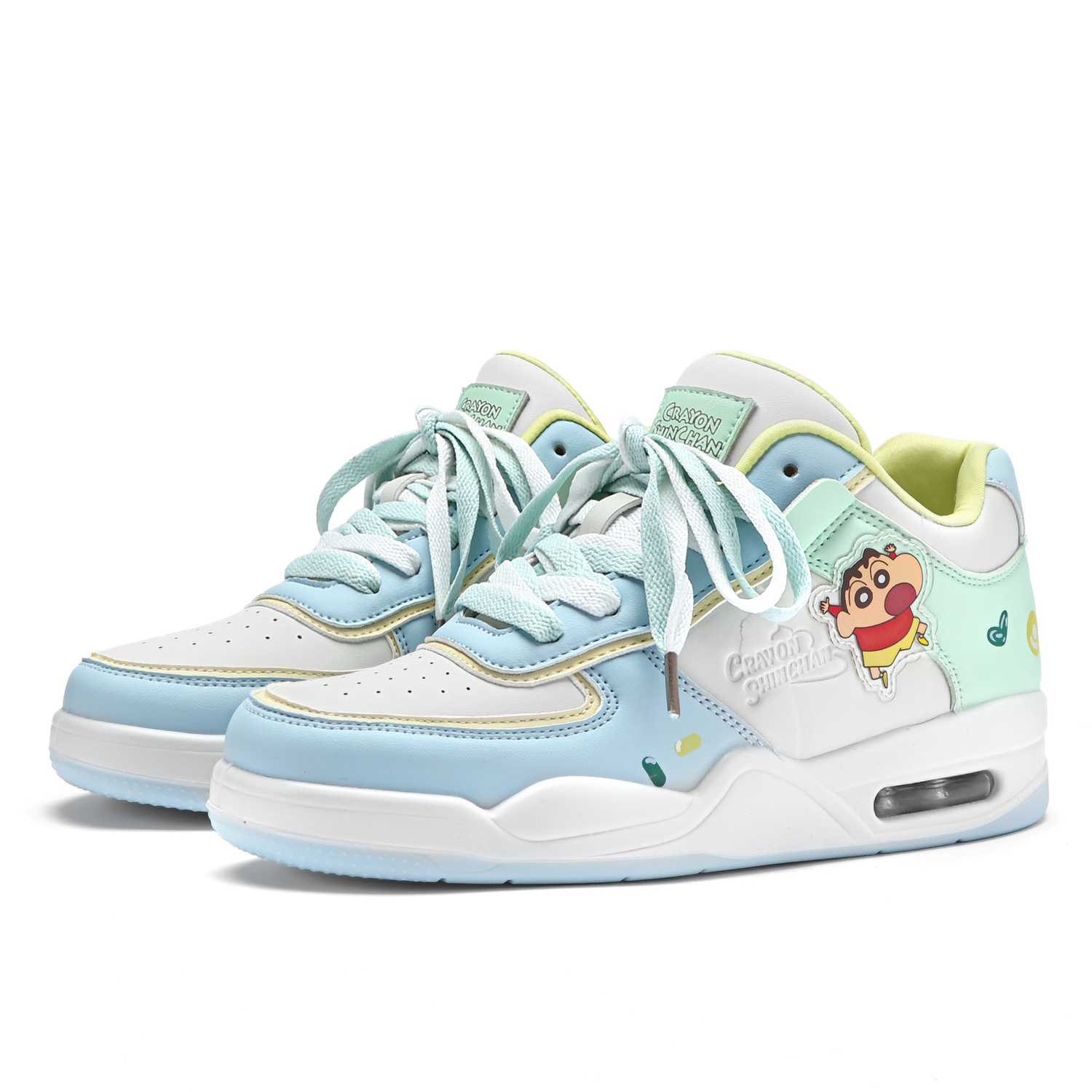 

Crayon Shinchan Низкие кеды унисекс Candy Blue, цвет Candy Blue