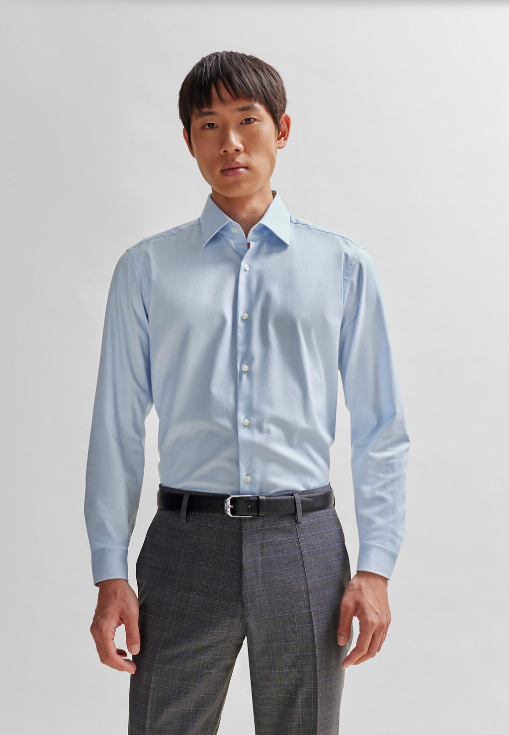 

Деловая рубашка JOE KENT BOSS, цвет light pastel blue