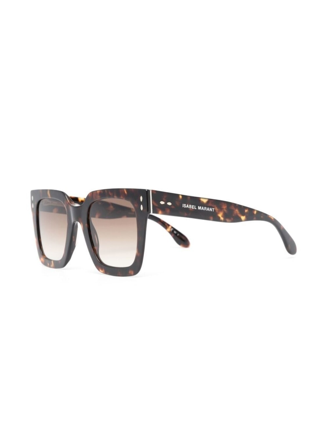 Isabel Marant Eyewear солнцезащитные очки в квадратной оправе, коричневый — фото 2