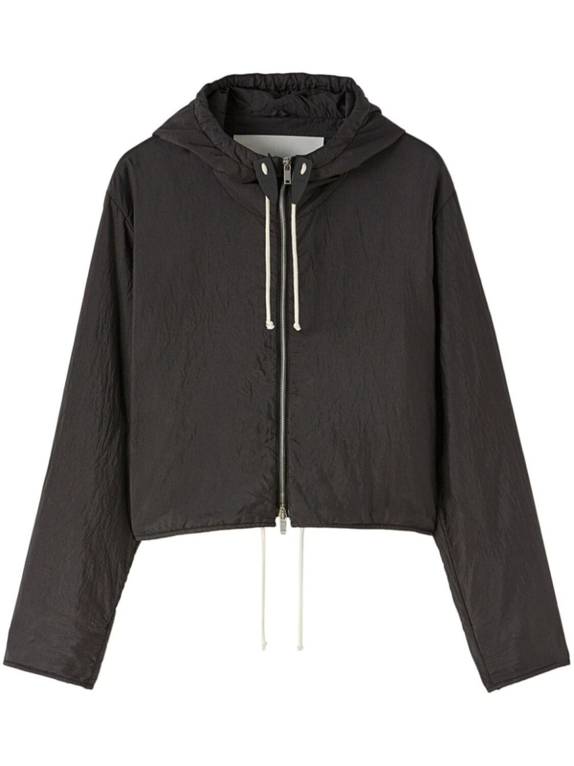 

Куртка на молнии с капюшоном Jil Sander, черный
