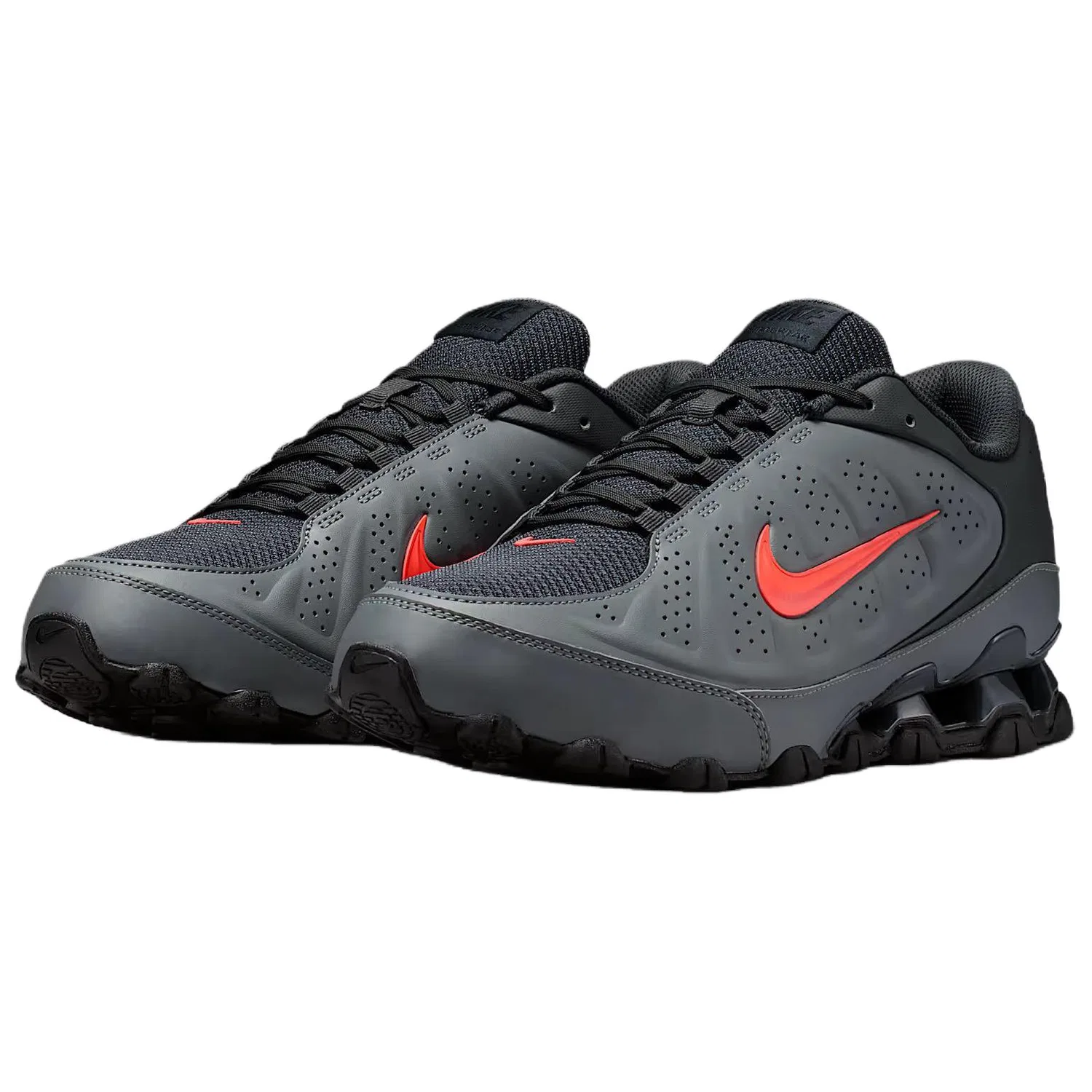 Кроссовки для тренировок Reax 8 Low Top Nike серо-черные — фото 4