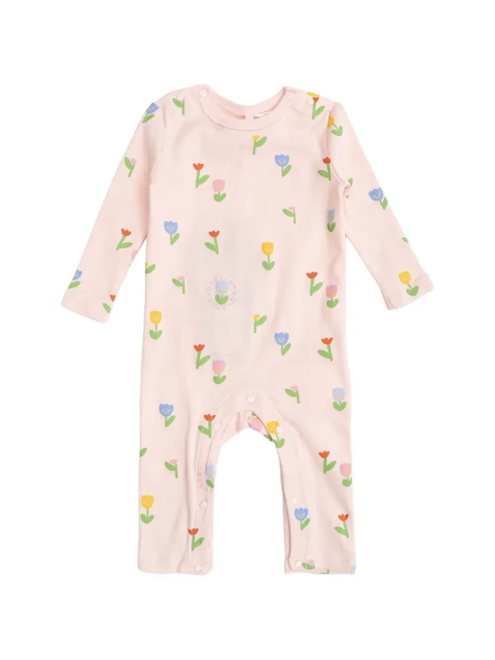 Комбинезон с цветочным узором Stella McCartney Kids, розовый