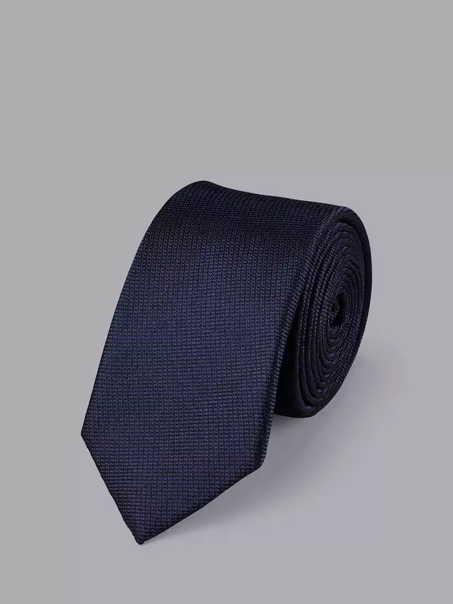 

Галстук Charles Tyrwhitt Stain Resistant Slim Silk, цвет french/blue