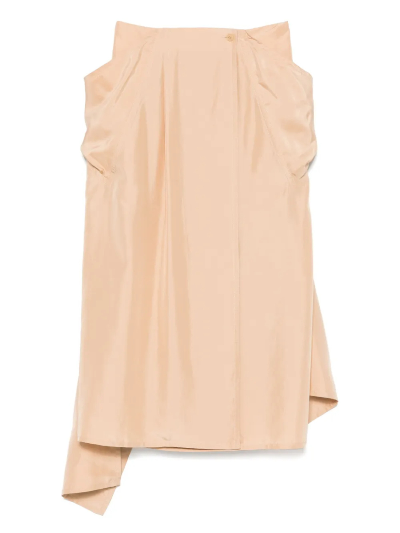 

Юбка шелковая прямая Carven, нейтральный
