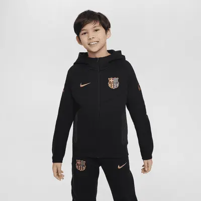 

Худи Nike FC Barcelona Tech Fleece, цвет Black/Club Gold