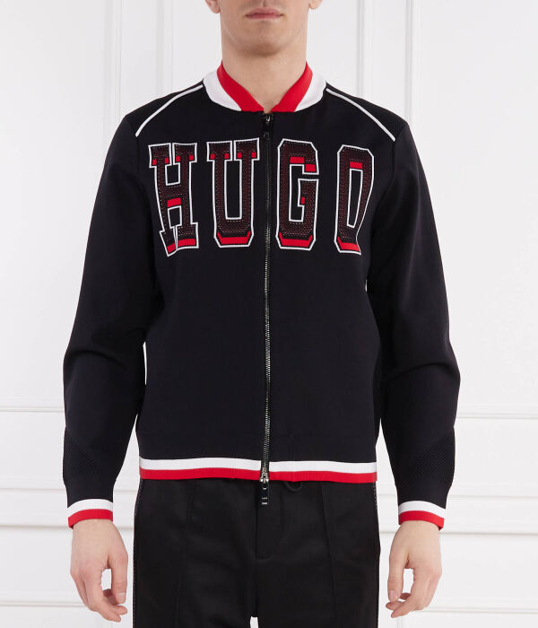 

Толстовка Hugo Sanby Relaxed Fit, черный