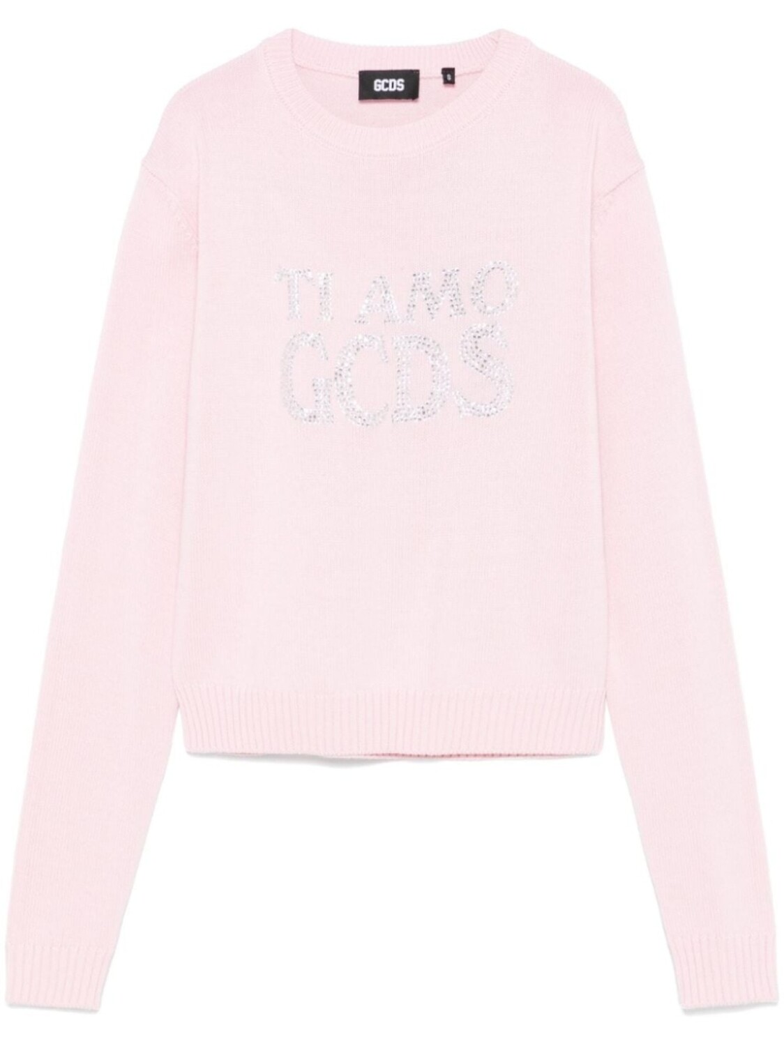 

GCDS свитер Ti Amo Bling, розовый