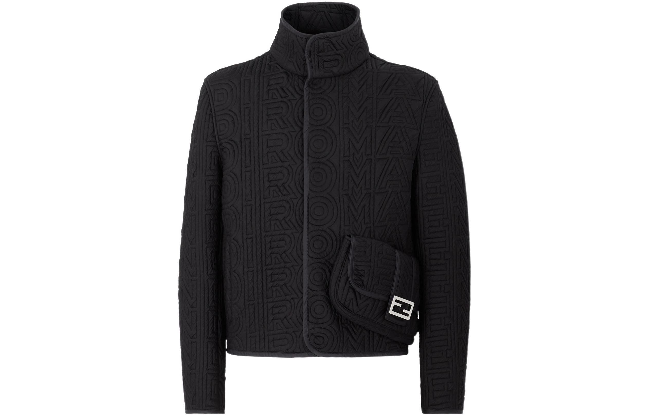 

FENDI Куртка мужская, черная, Черный, FENDI Куртка мужская, черная