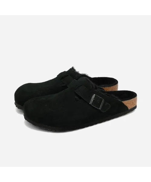 Мужские и женские сабо BIRKENSTOCK BOSTON SHEARLING