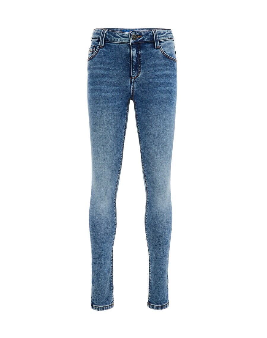 

Узкие джинсы WE Fashion, синий деним