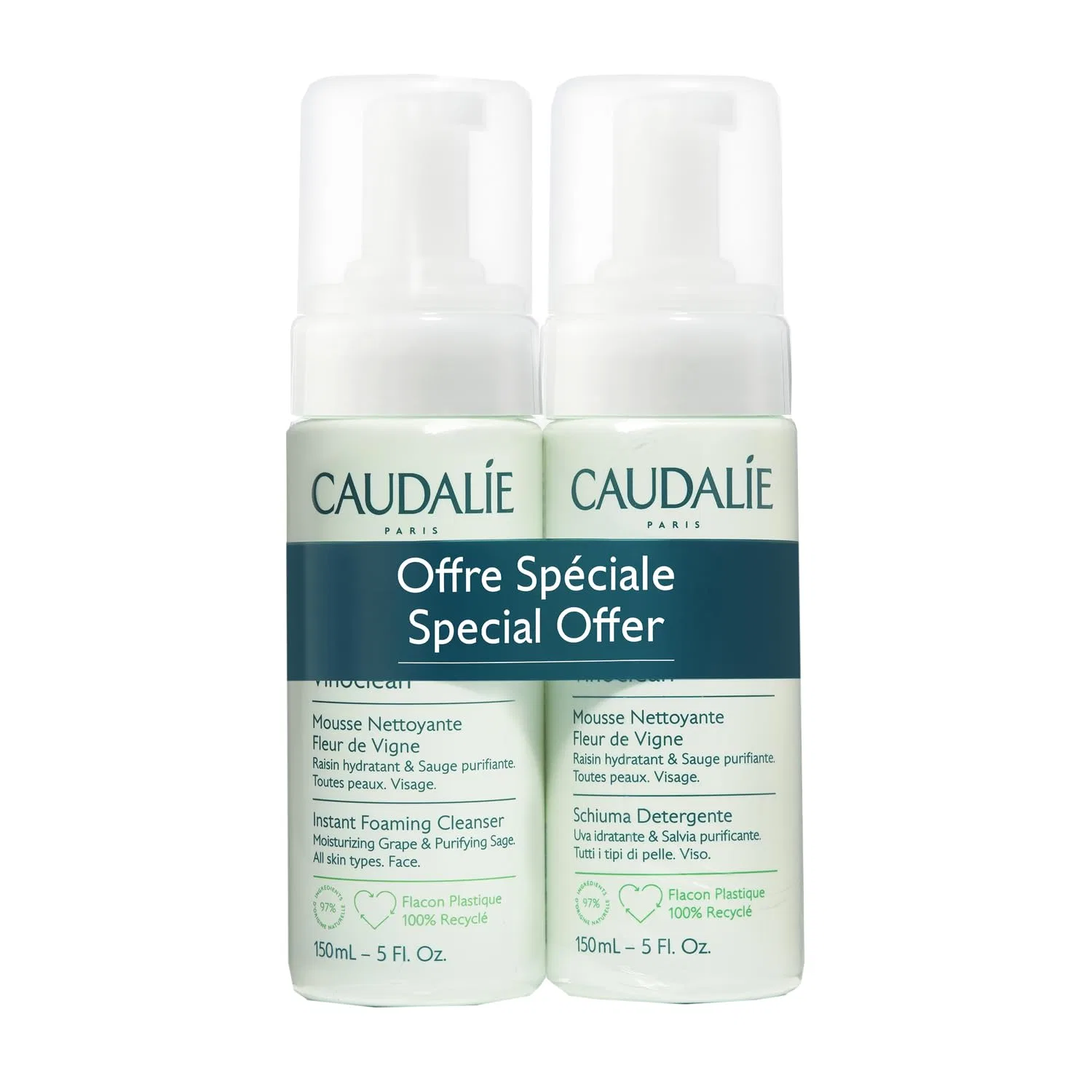 Пенка для умывания Caudalie — Очищающая пенка Vinoclean Cleansing Foam