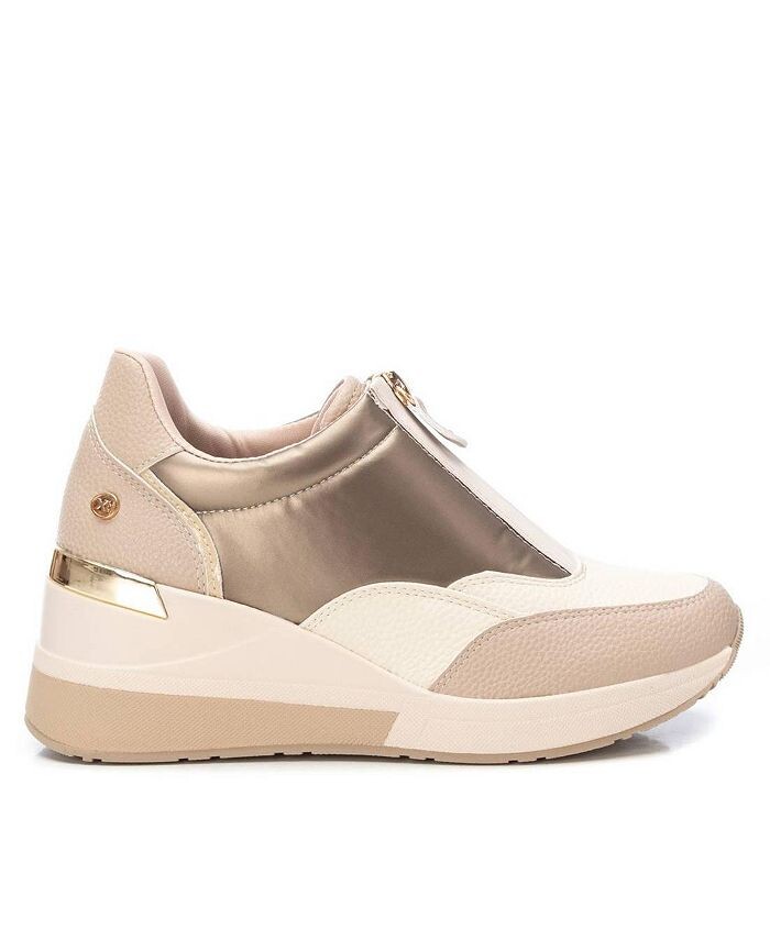 Женские кроссовки на танкетке от XTI, цвет Beige — фото 3