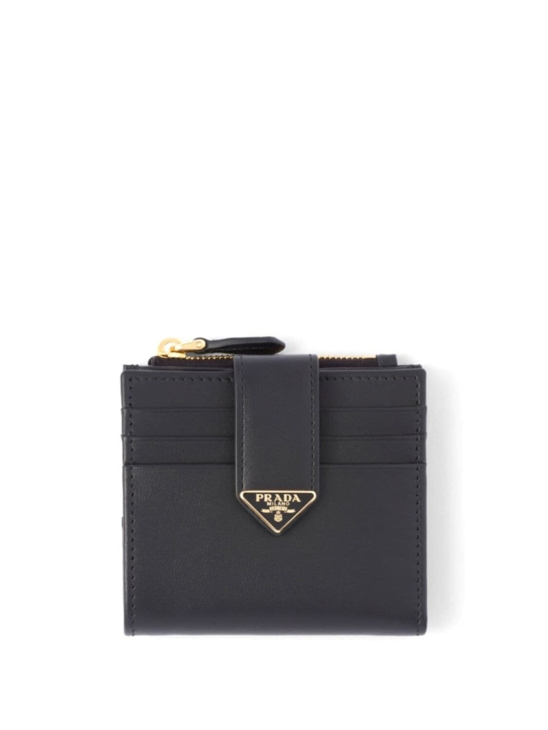 

Prada кожаный кошелек с логотипом, черный