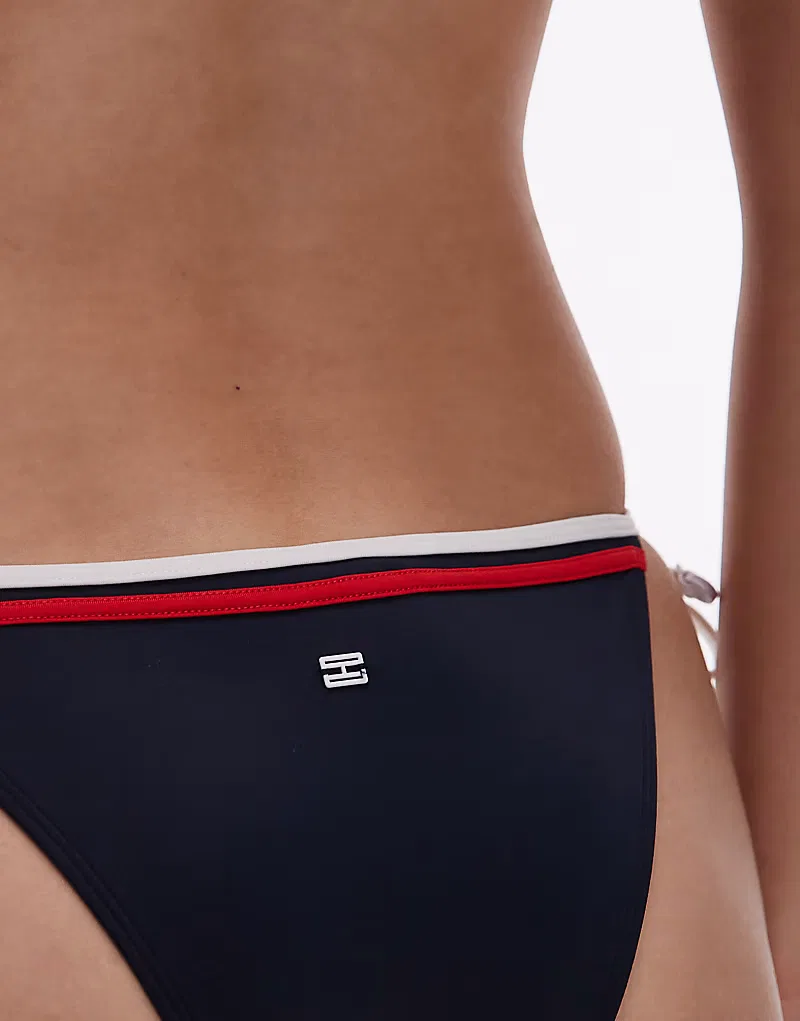 Трусики бикини Tommy Hilfiger с завязками по бокам, темно-синий — фото 3