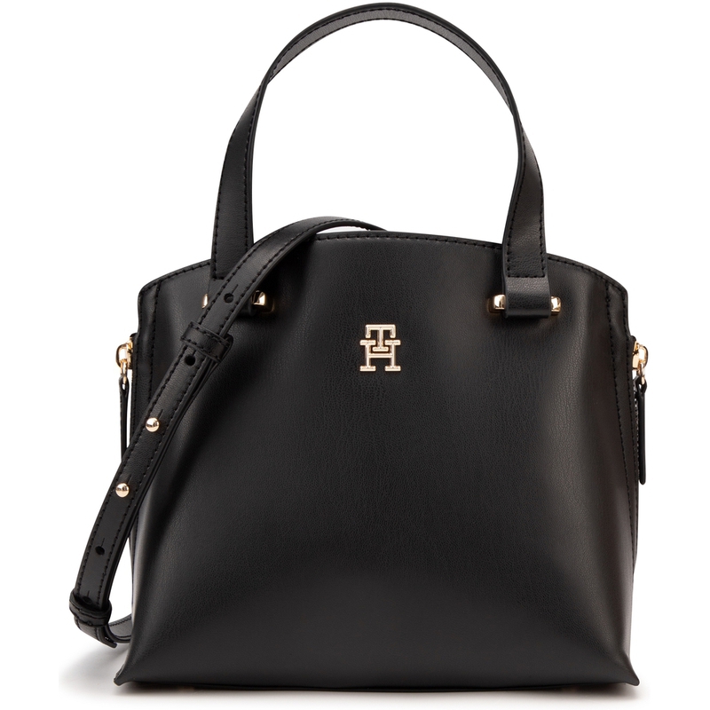 

Tommy Hilfiger Искусственная кожа женская белая сумка через плечо, Black BDS