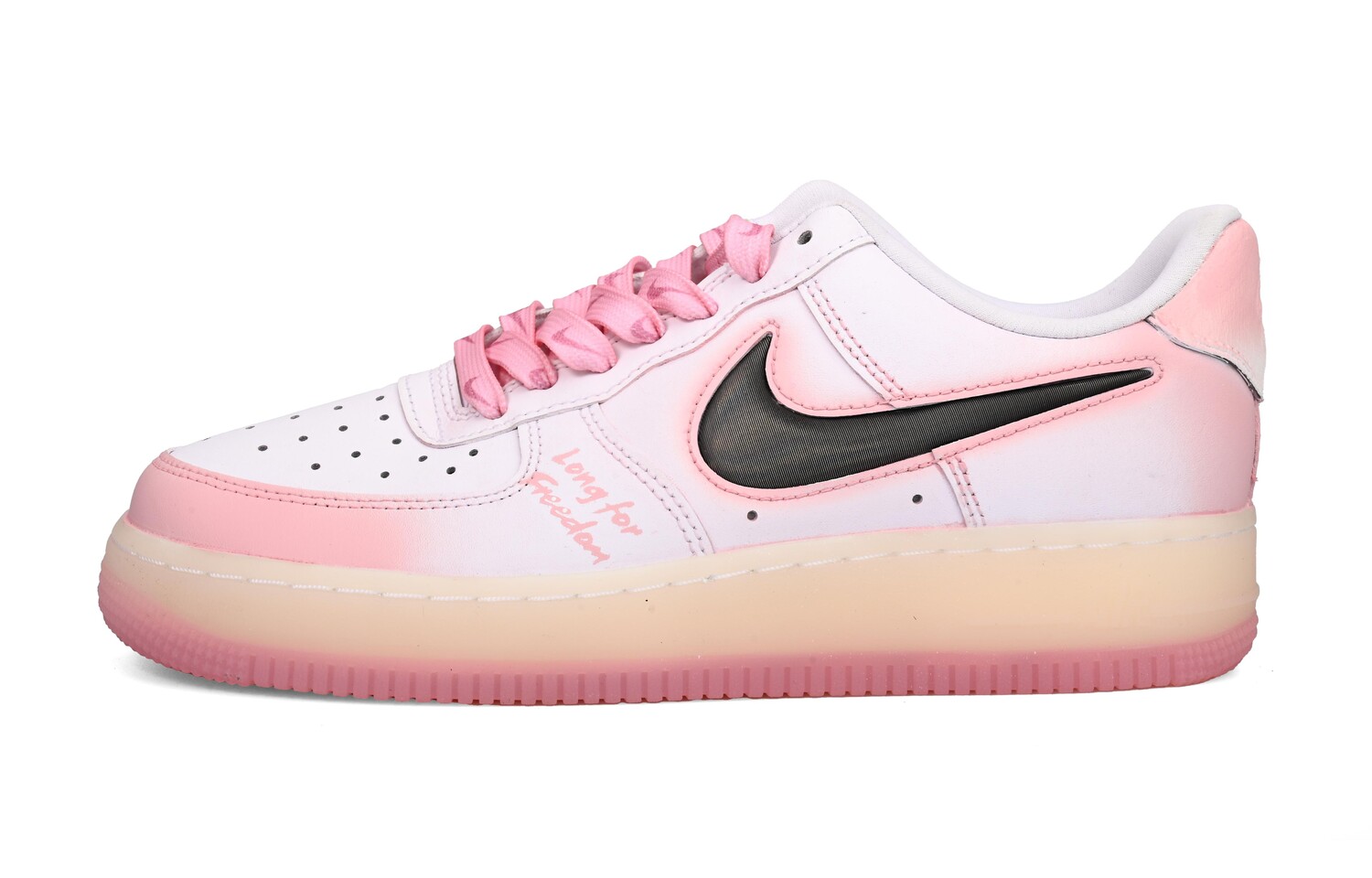 

Кроссовки Nike Air Force 1 Skateboard Shoes Women's Low-Top Pink/White, Розовый, Кроссовки Nike Air Force 1 Skateboard Shoes Women's Low-Top Pink/White