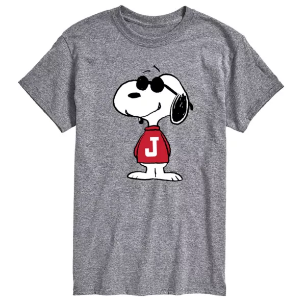 

Мужская футболка с графическим принтом Peanuts Joe Cool Pose Licensed Character, серый
