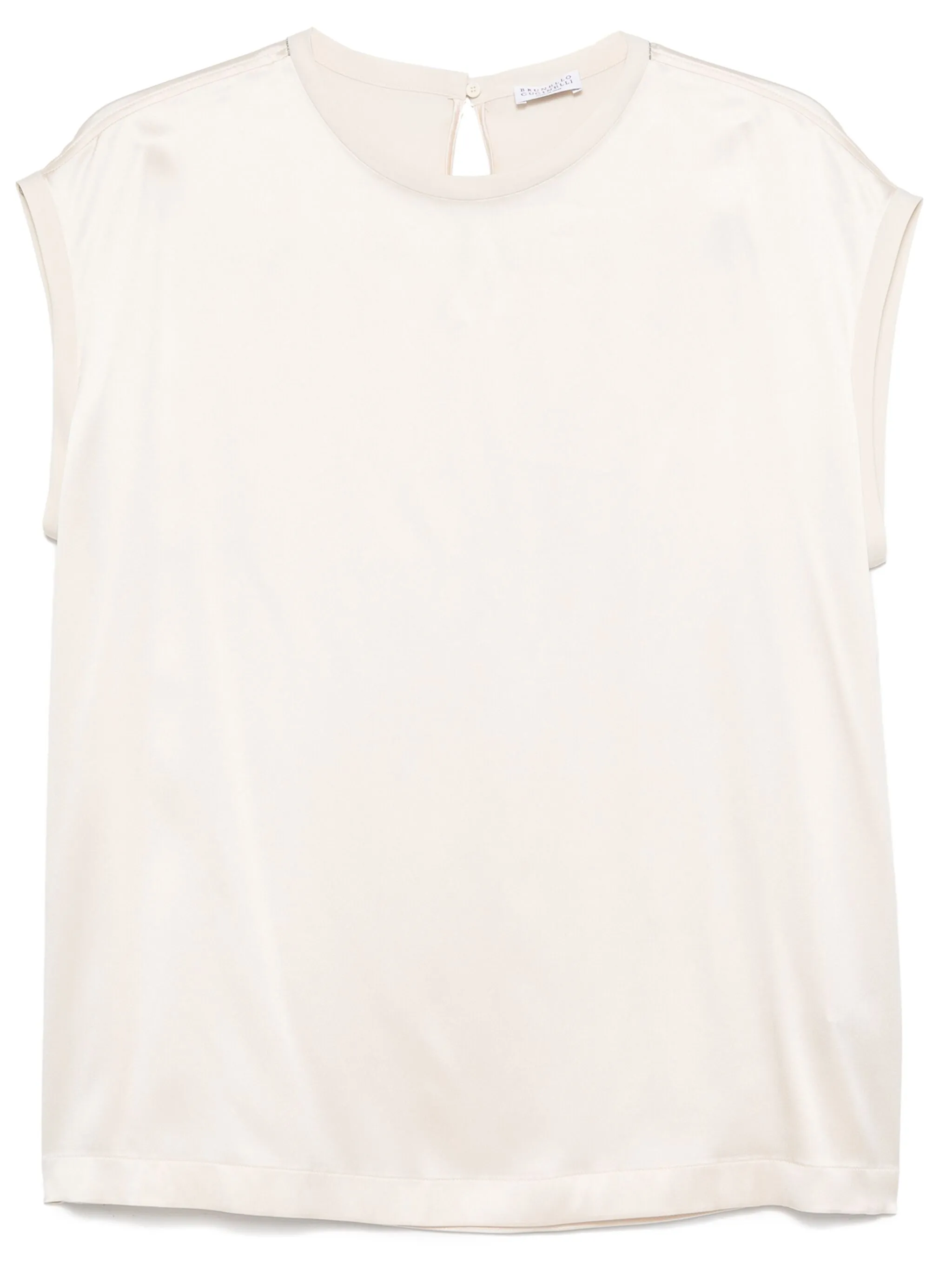 

Топ с декором Monili Brunello Cucinelli, нейтральный