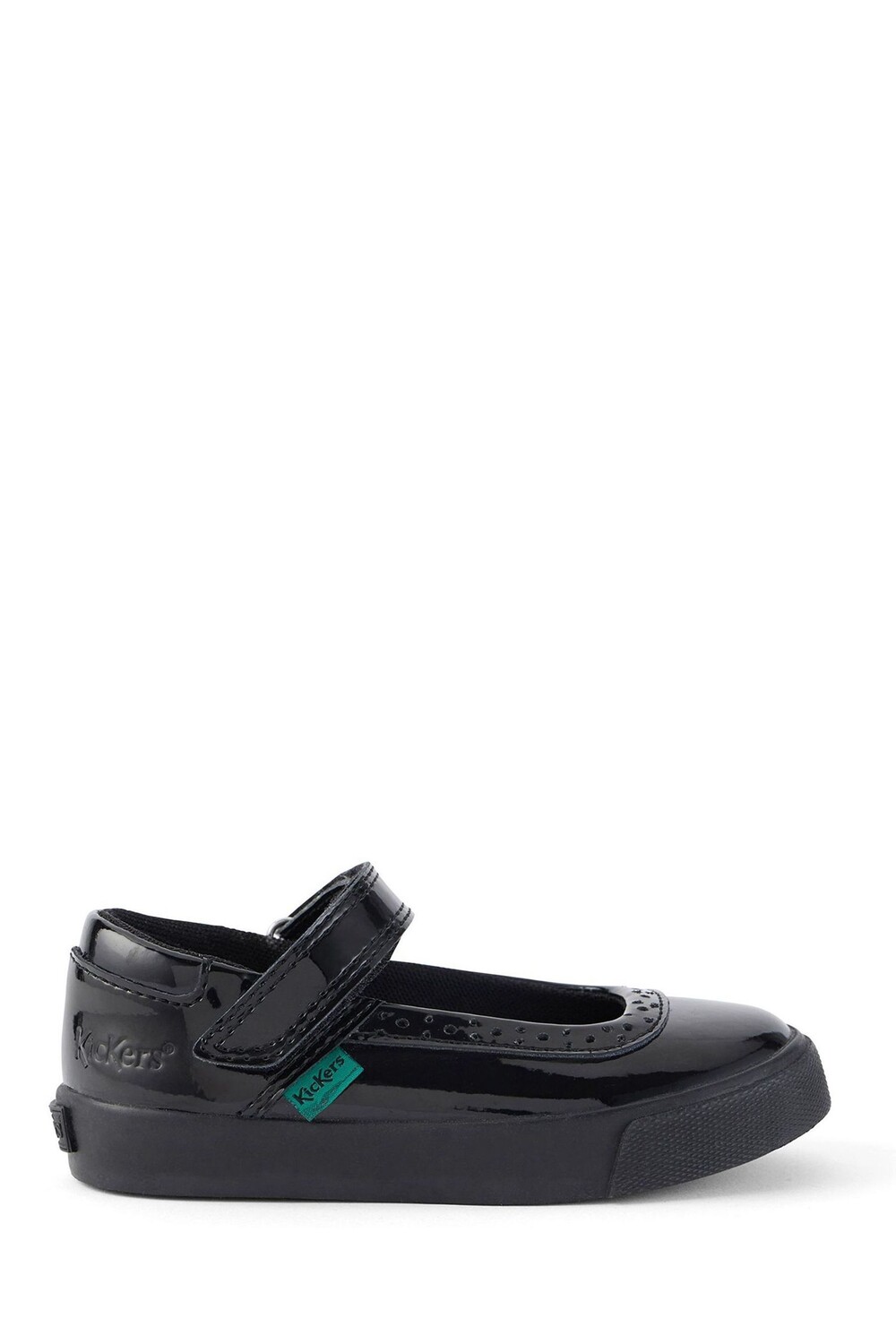 

Детские кожаные лакированные броги Mary-Jane Infants Tovni Kickers, черный